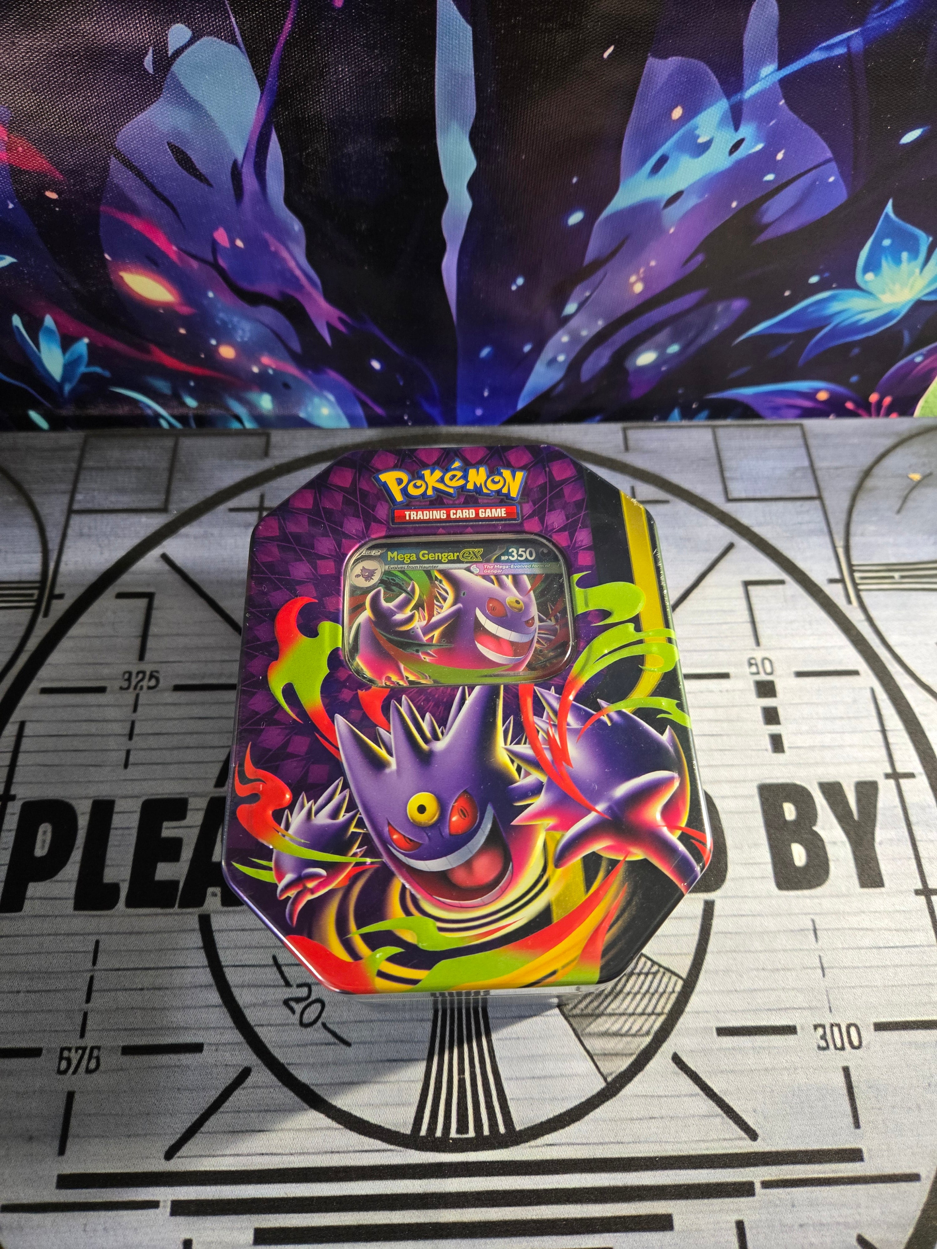 Sealed Pokemon TCG Mega Moonlit Tin Mega Gengar Ex
