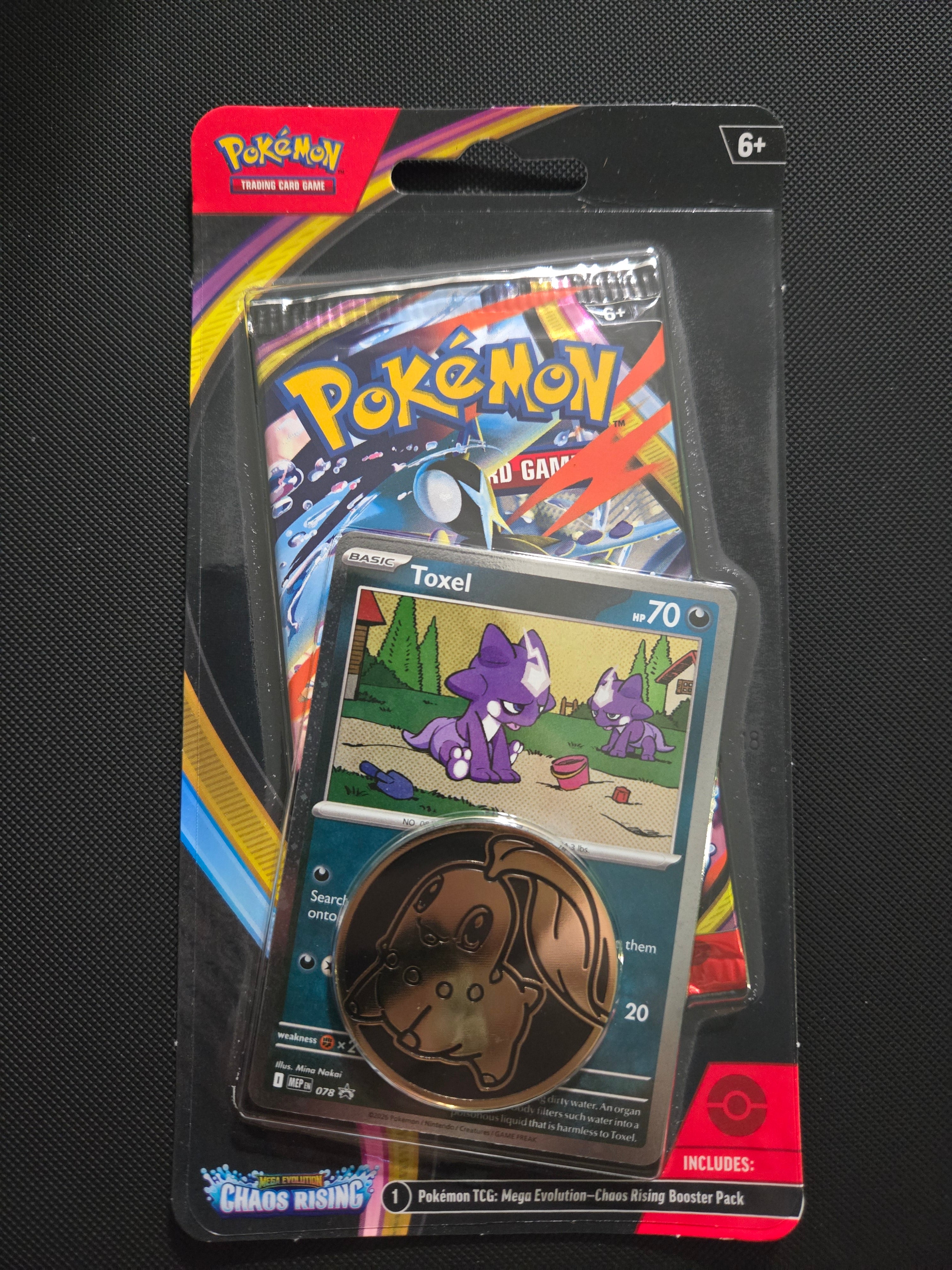 Pokémon TCG Chaos Rising Toxel Promo Blister Pack Sealed