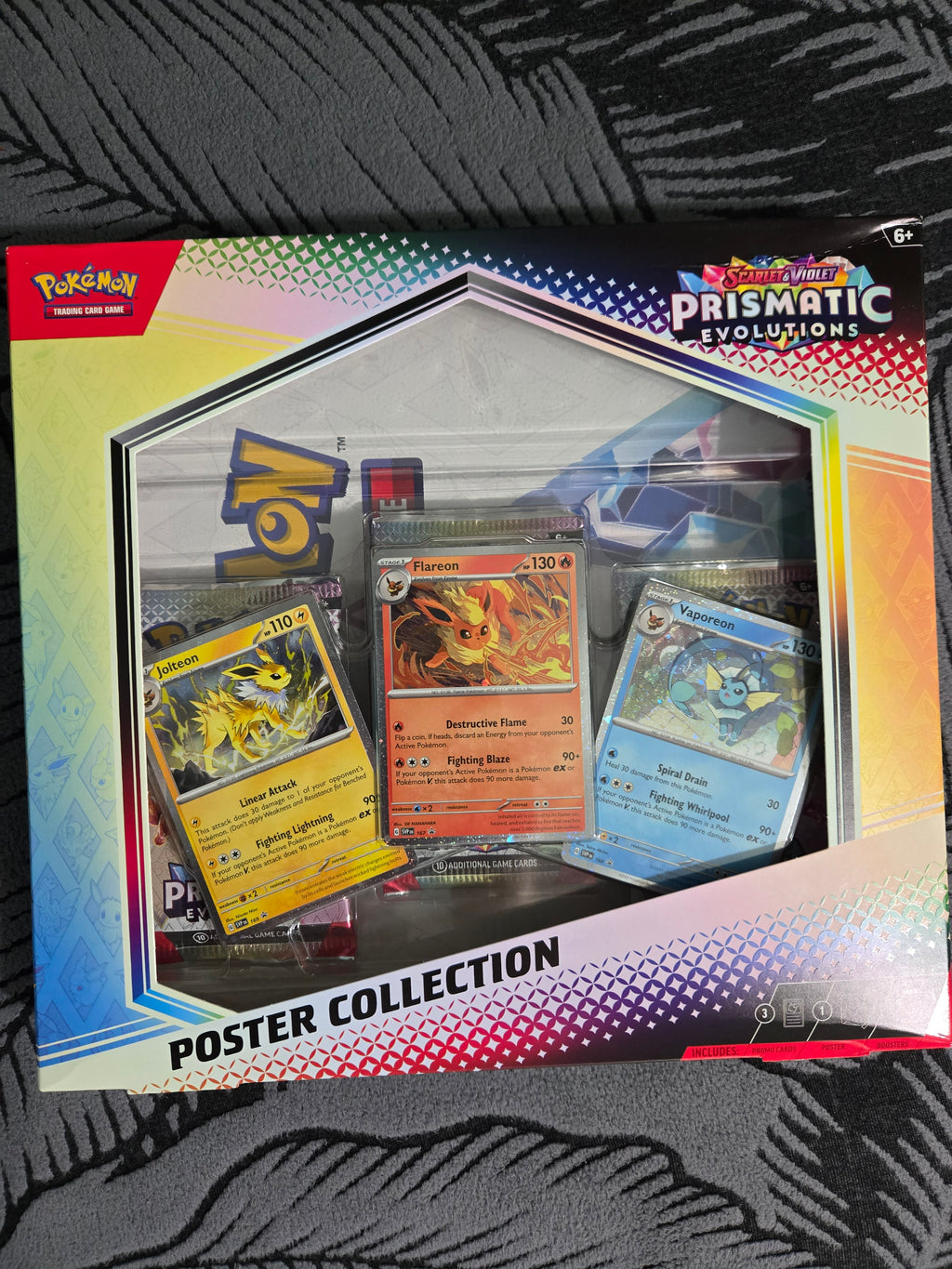 Pokémon TCG Scarlet & Violet Prismatic Evolutions Poster Collection Box Sealed