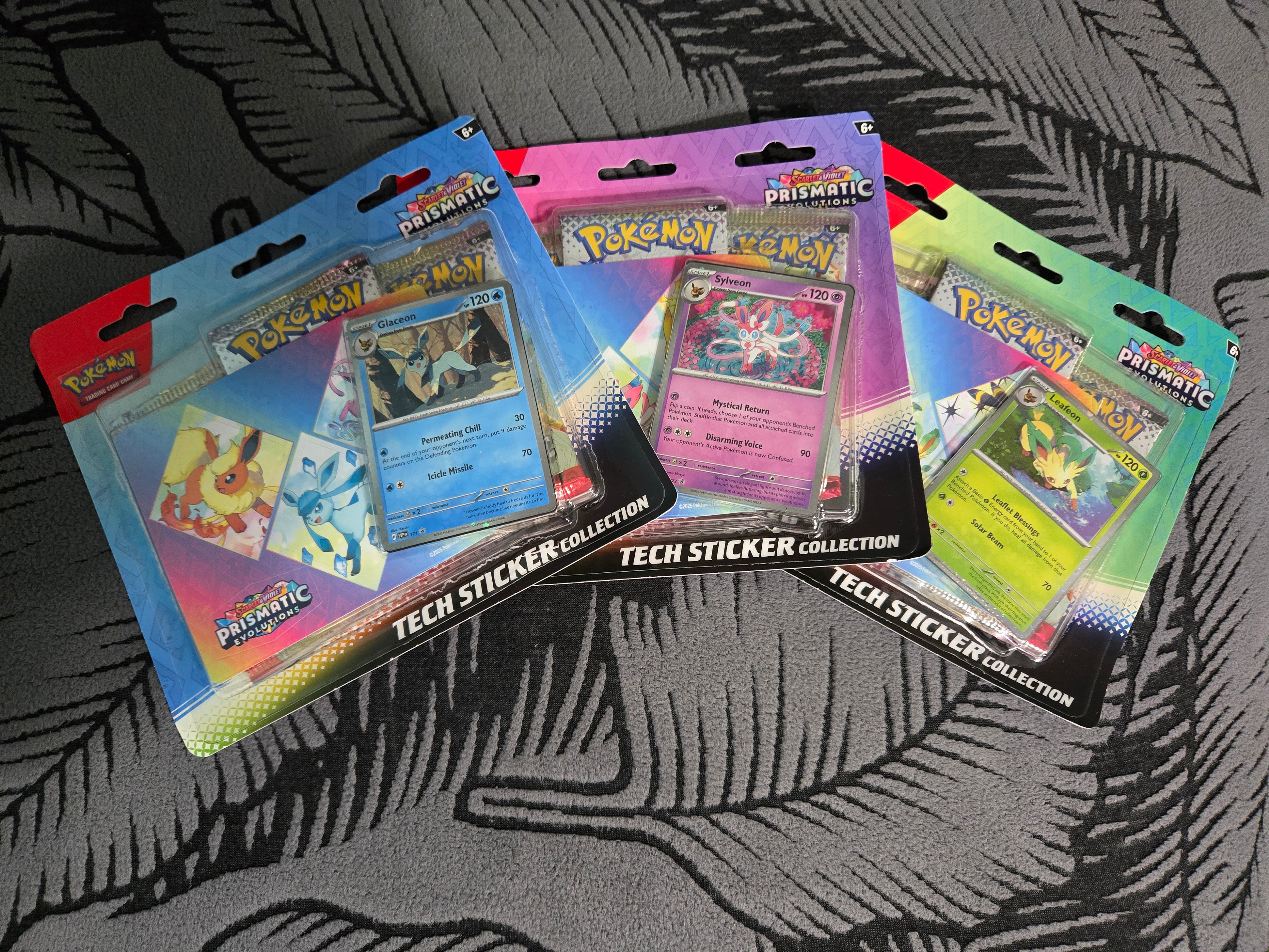Pokémon TCG Scarlet & Violet Prismatic Evolutions Tech Sticker Collection Random Selection Sealed