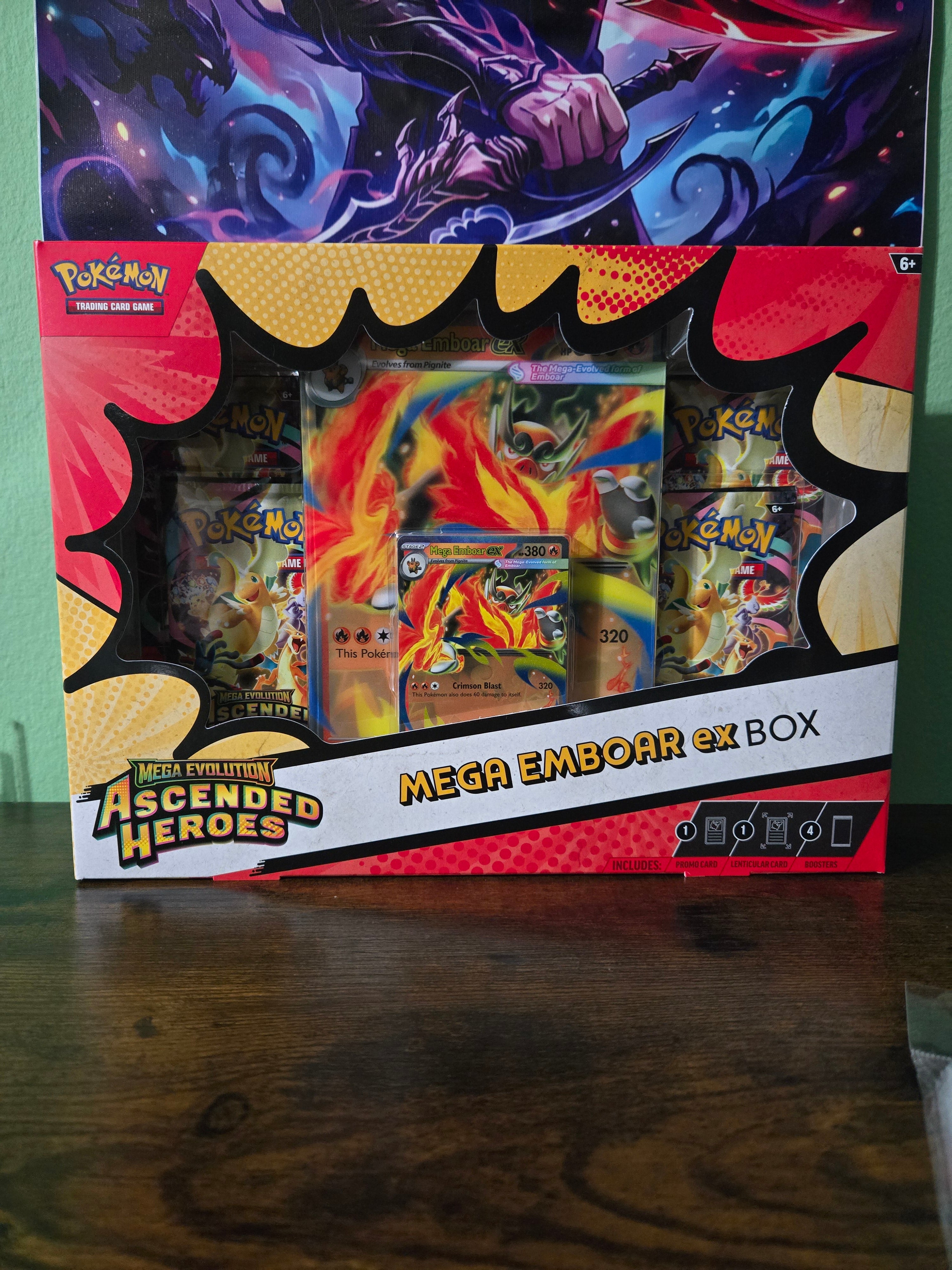 Ascended Heroes Mega Emboar Ex Box