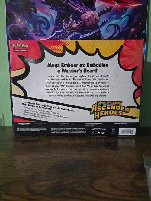 Ascended Heroes Mega Emboar Ex Box
