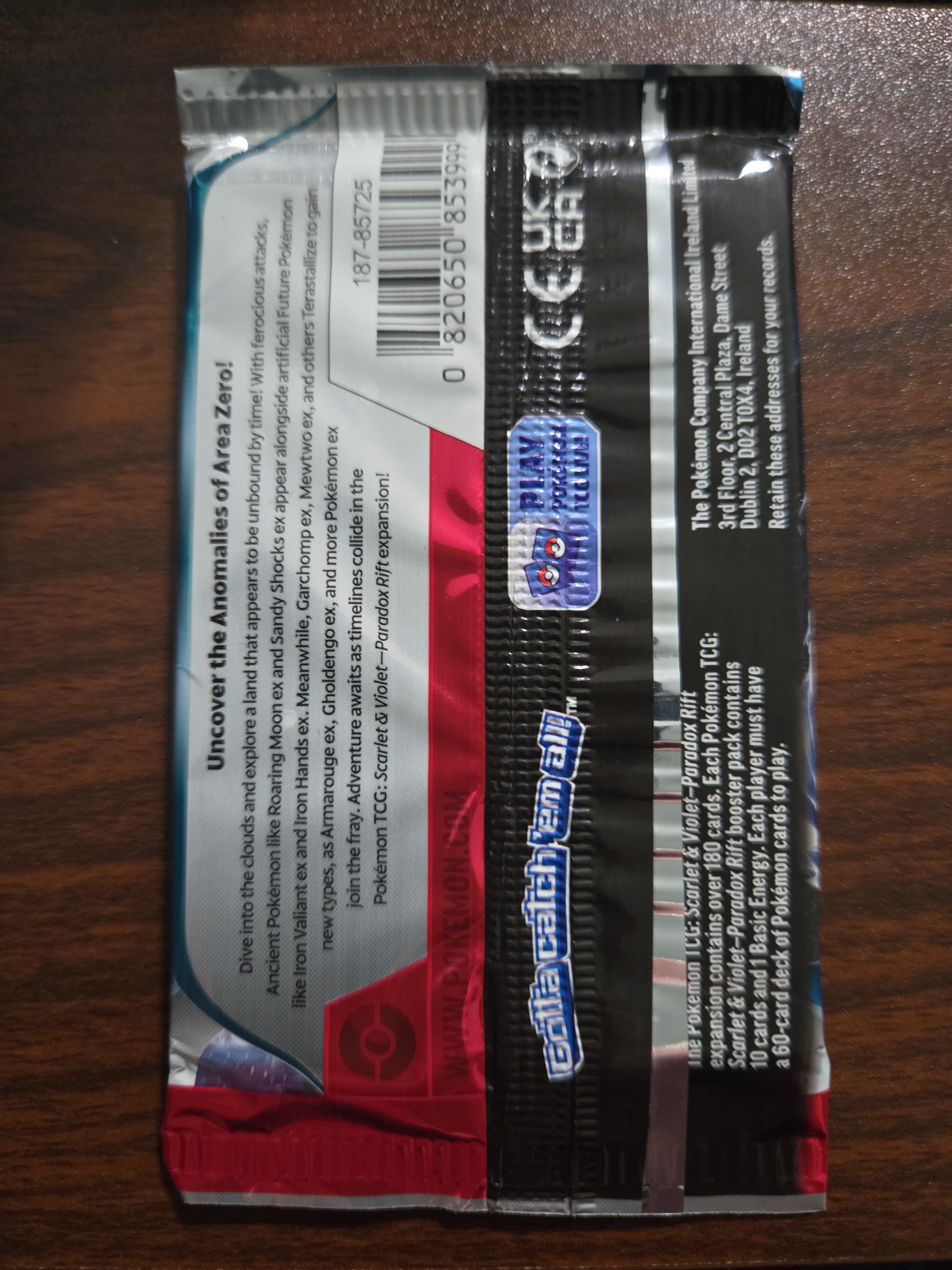 Pokémon Paradox Rift Booster Packs Scarlet and Violet New Sealed